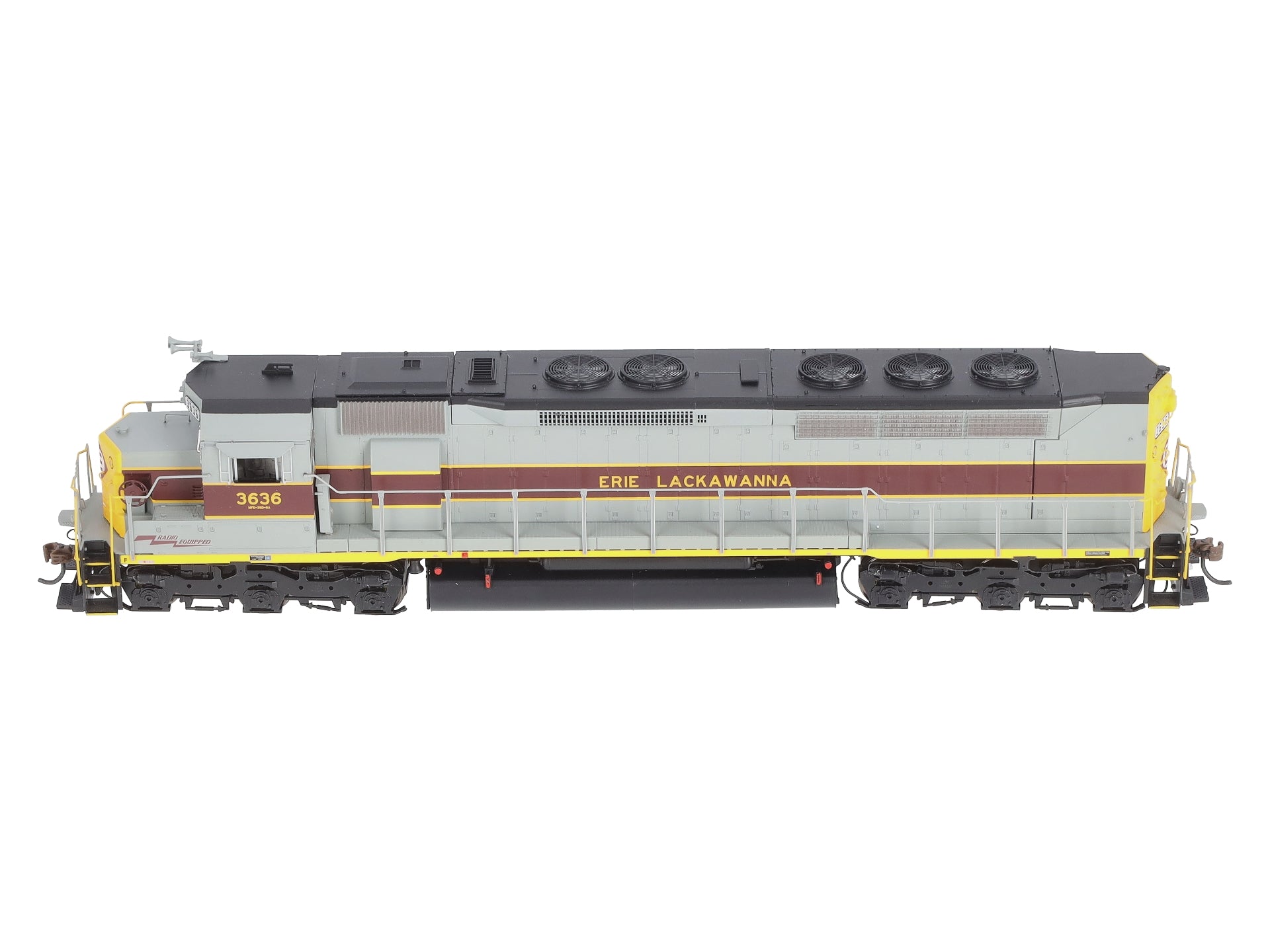 Athearn G63698 HO Erie Lackawanna SDP45 Diesel Locomotive with DCC & Sound #3636