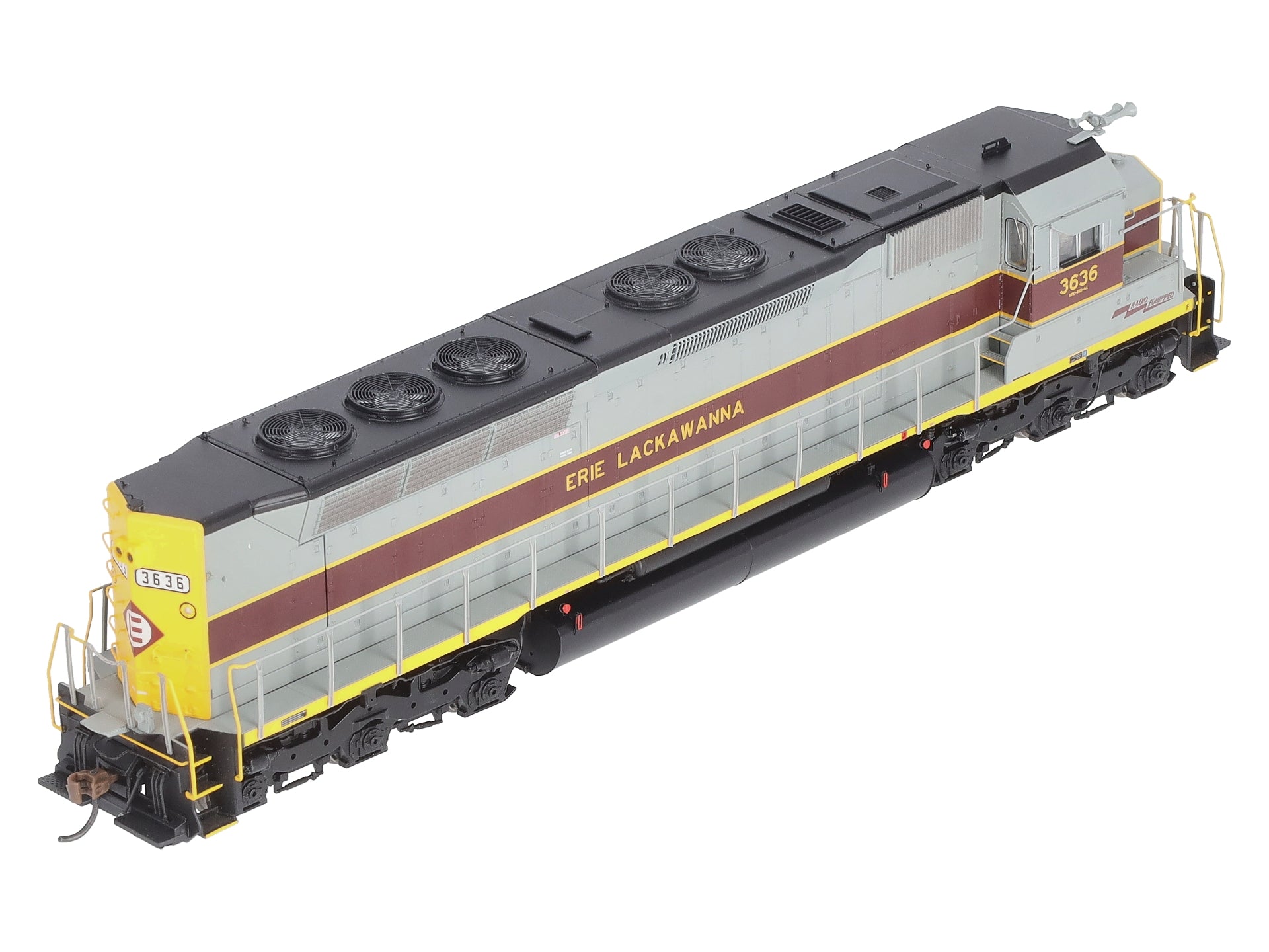 Athearn G63698 HO Erie Lackawanna SDP45 Diesel Locomotive with DCC & Sound #3636