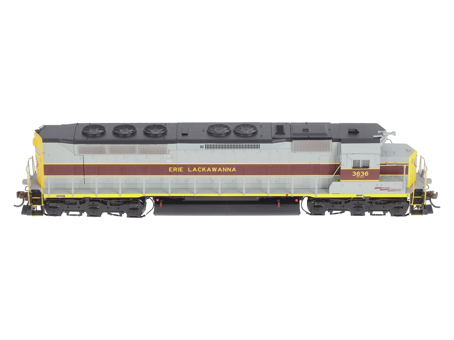 Athearn G63698 HO Erie Lackawanna SDP45 Diesel Locomotive with DCC & Sound #3636