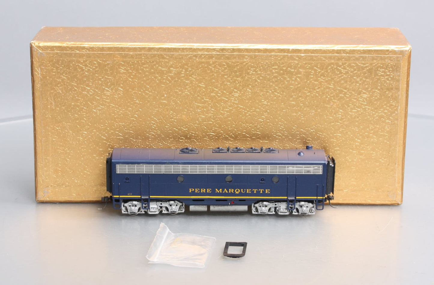 Oriental Limited HO Brass Pere Marquette EMD F7B 1500HP Powered #457-Painted DCC EX/Box