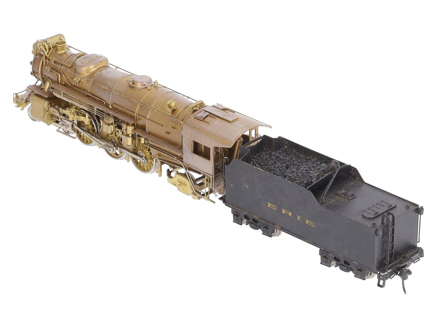 Key Imports HO BRASS Erie 1941 Era 4-6-2 Pacific Steam Loco & Tender EX/Box