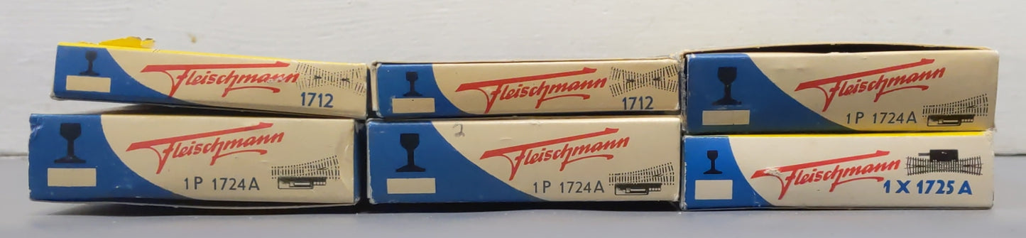 Fleischmann HO Scale Switches: 1712, 1724A [6] VG/Box
