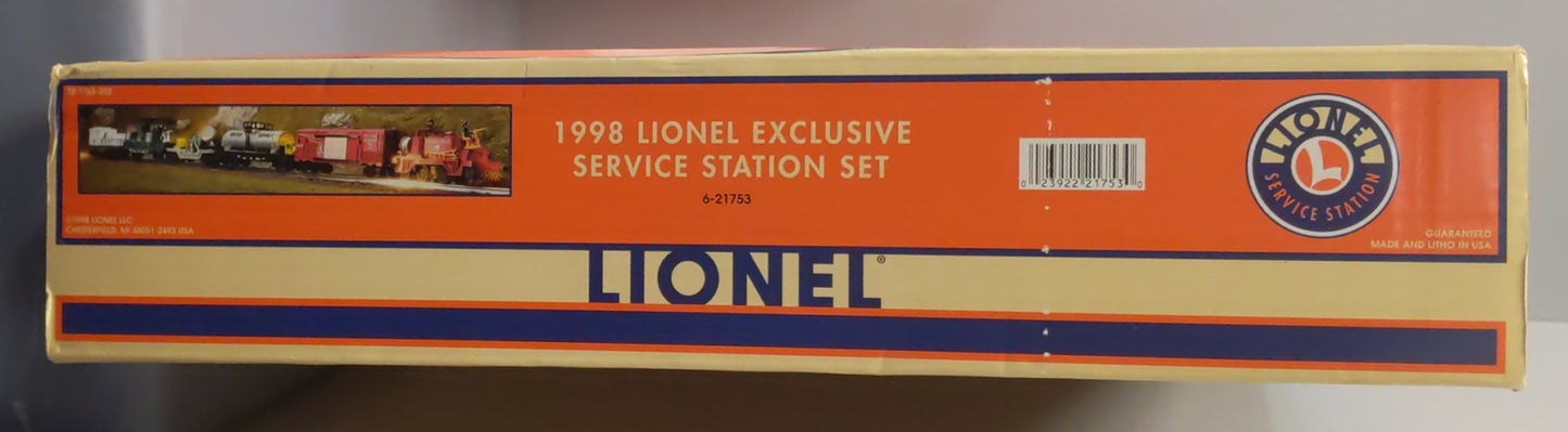 Lionel 6-21753 1998 Exclusive Service Station O Gauge Train Set EX/Box