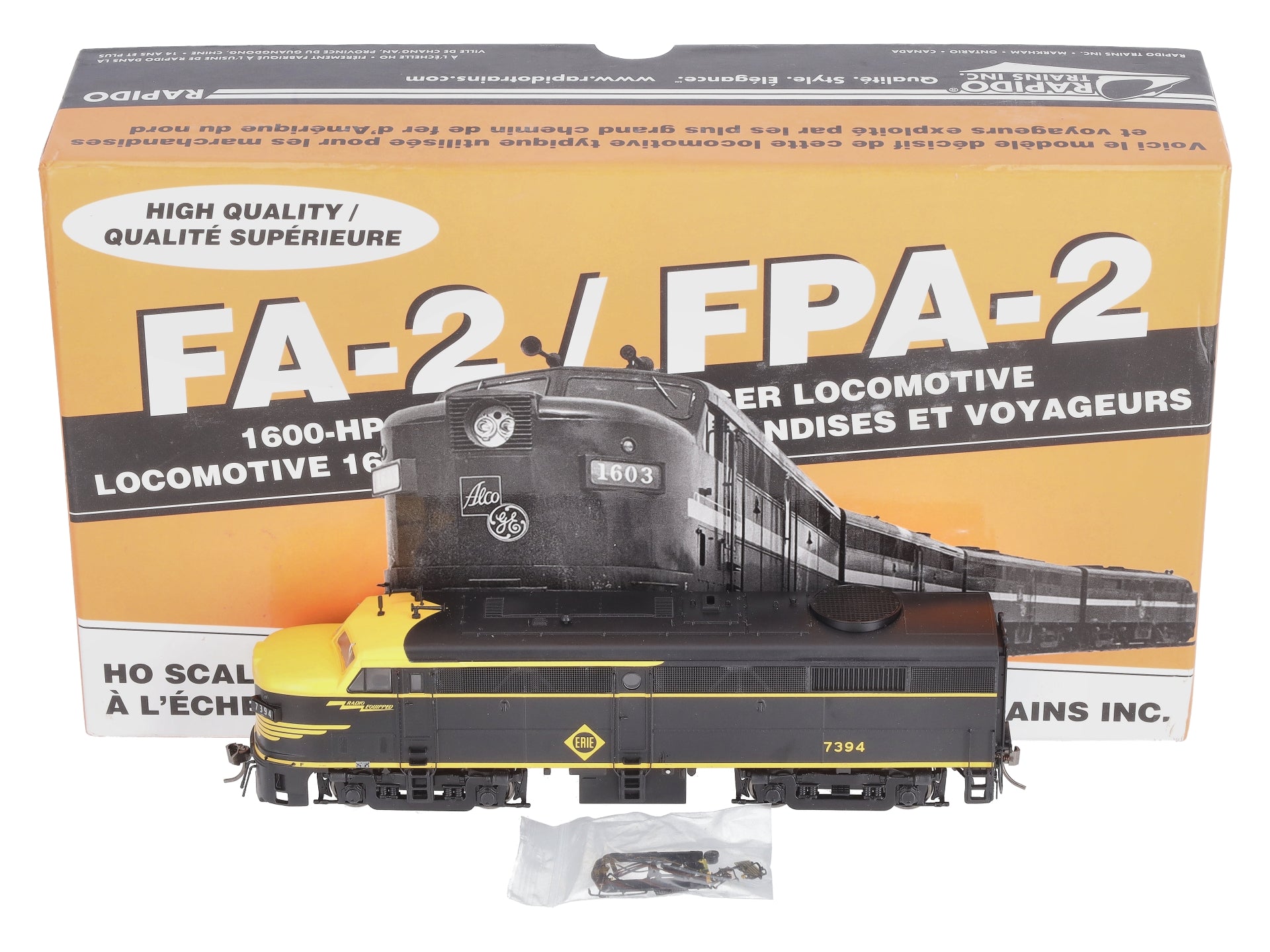 Rapido Trains 21030 HO Erie Alco FA-2 Diesel Locomotive #7394