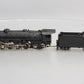 Akane HO Scale BRASS Heavy 2-8-2 Steam Locomotive & Tender - Painted EX/Box