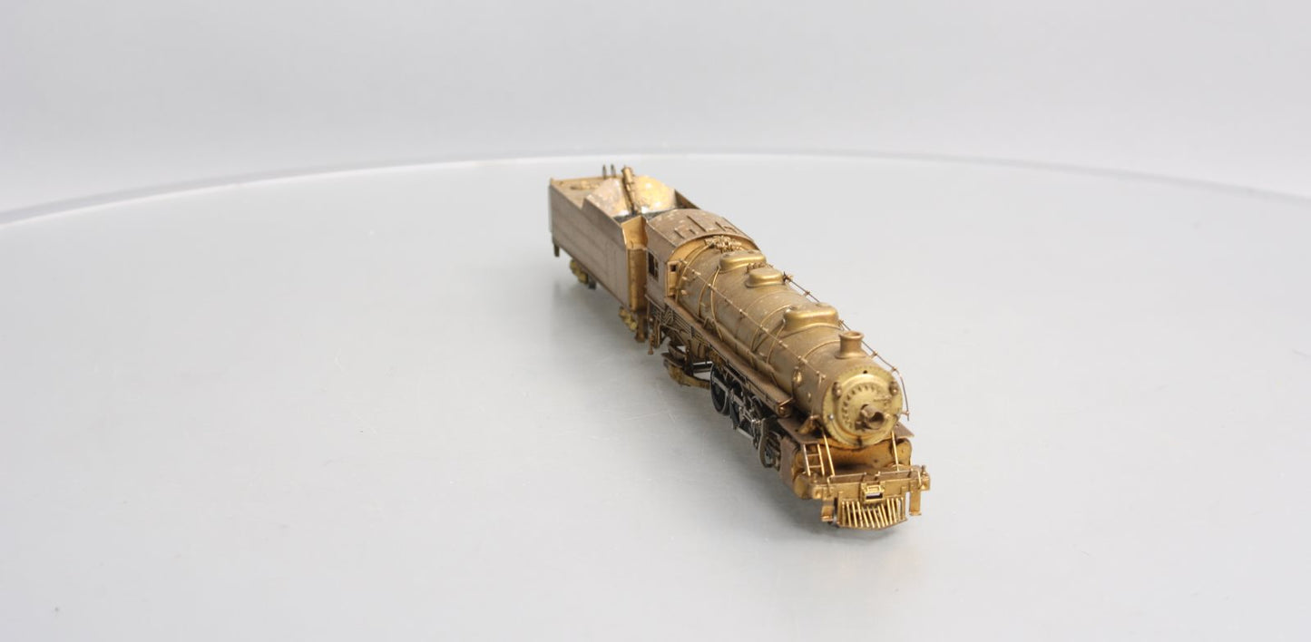 Akane HO BRASS 2-10-2 Steam Locomotive & Tender EX/Box
