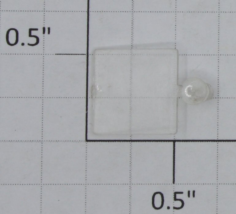 K-Line K4400-15-04CL Square Drumhead Clear Lens