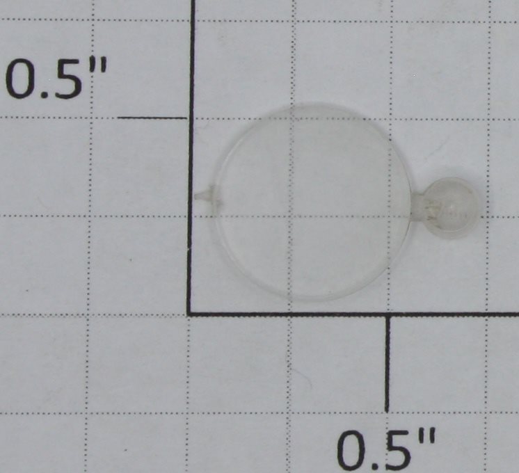 K-Line K4400-15-03OVA Round Clear Drumhead Lens without Lettering
