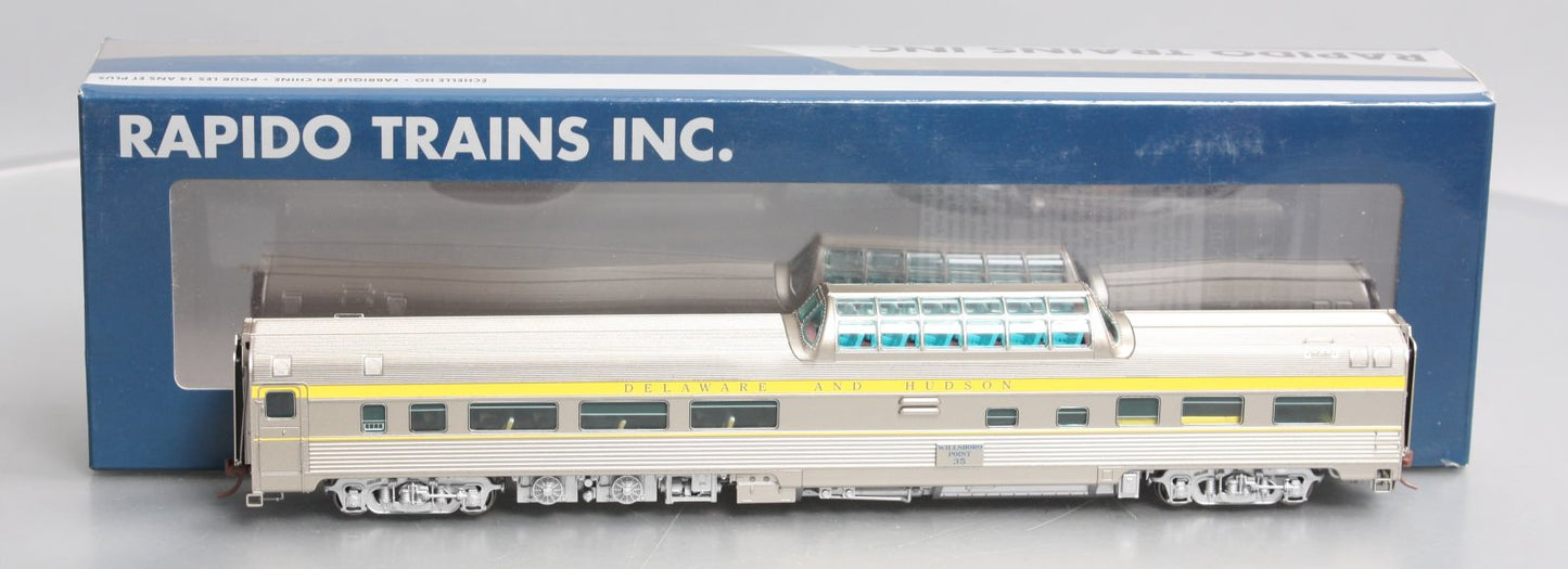 Rapido Trains 116022 HO D&H Willsboro Point Budd Mid-Train Dome Car #35