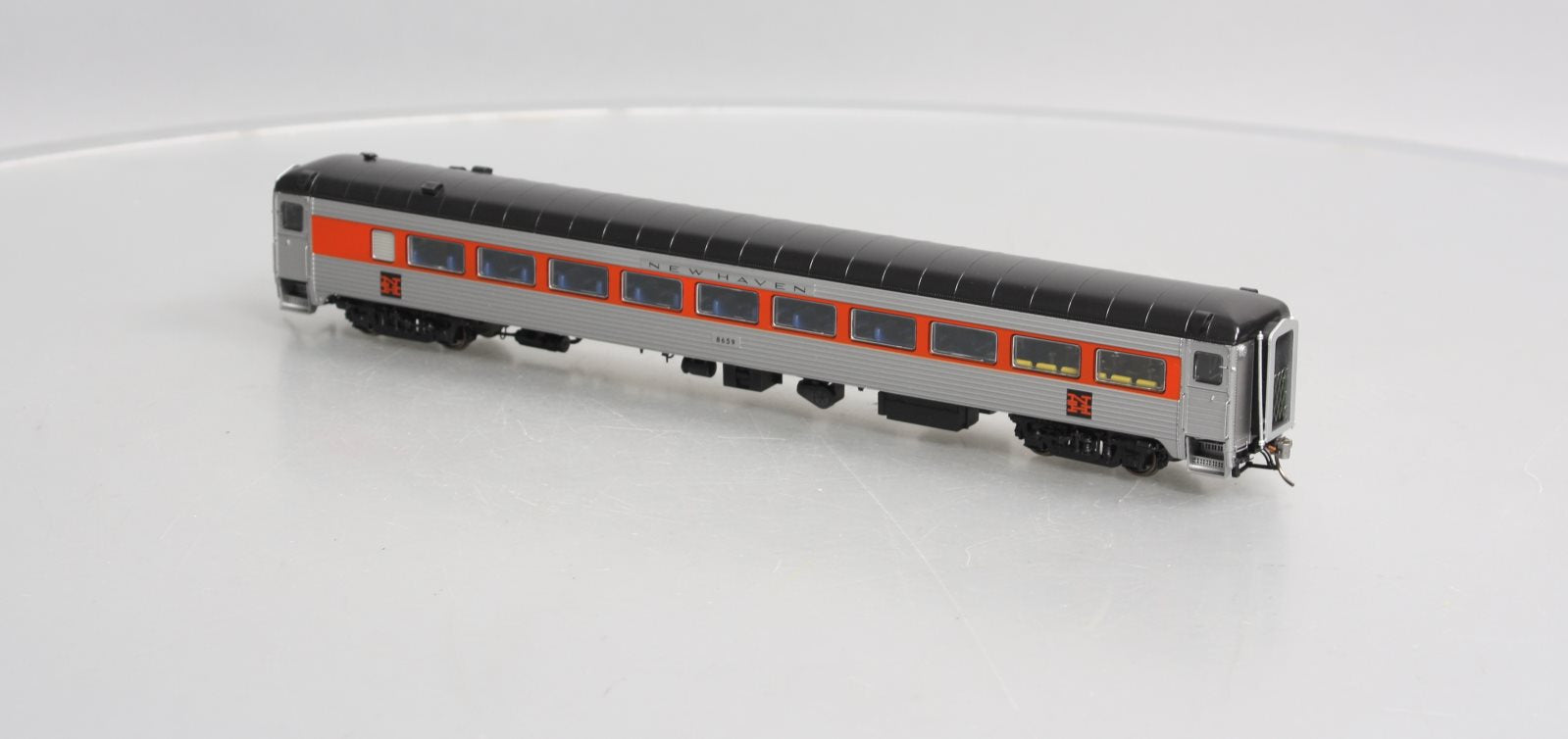 Rapido Trains 17031 HO New Haven Pullman-Bradley Stainless Steel Coach #8659