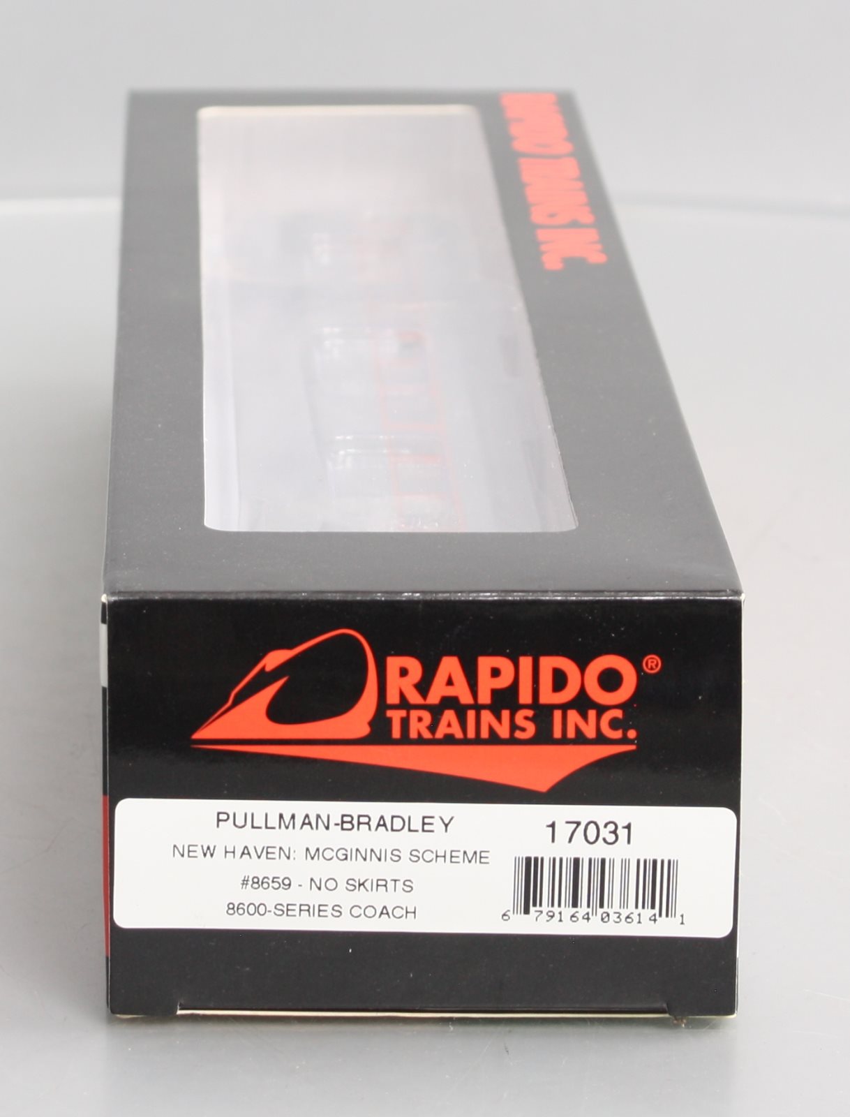 Rapido Trains 17031 HO New Haven Pullman-Bradley Stainless Steel Coach #8659