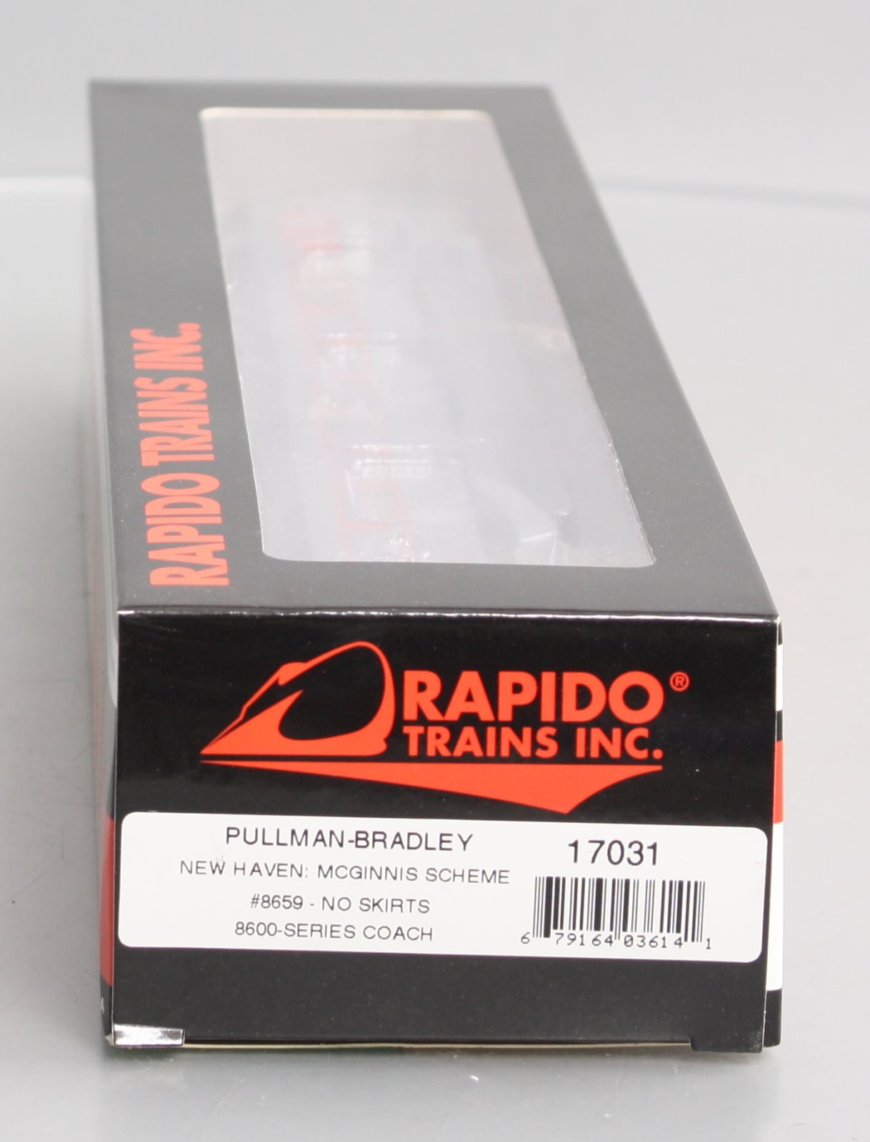 Rapido Trains 17031 HO New Haven Pullman-Bradley Stainless Steel Coach #8659