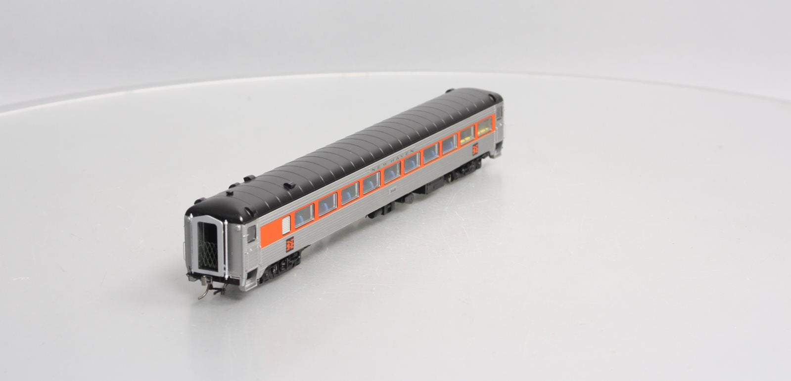 Rapido Trains 17029 HO New Haven Pullman-Bradley Stainless Steel Coach #8648