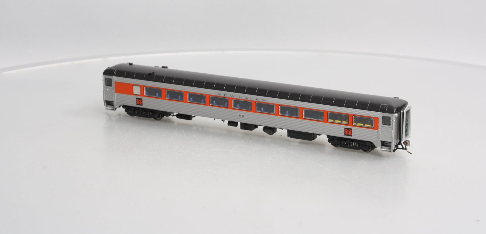 Rapido Trains 17029 HO New Haven Pullman-Bradley Stainless Steel Coach #8648