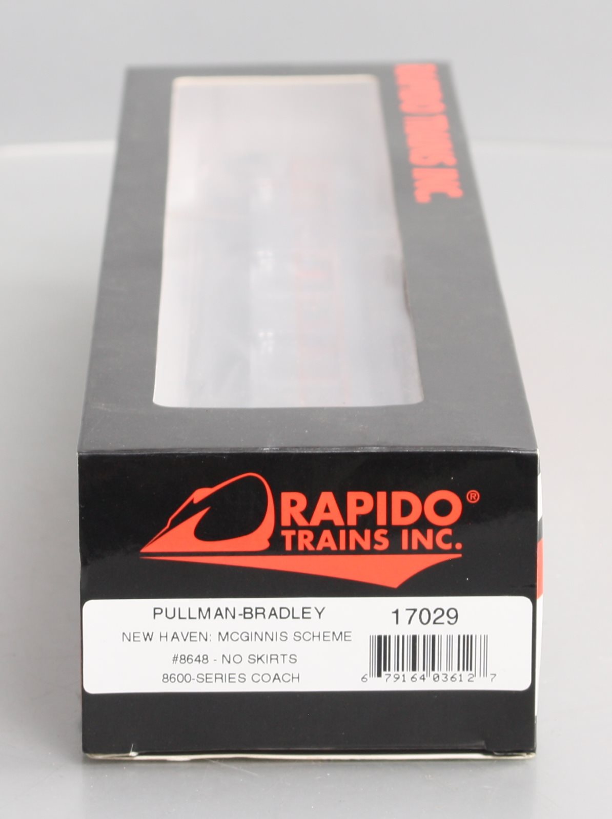 Rapido Trains 17029 HO New Haven Pullman-Bradley Stainless Steel Coach #8648