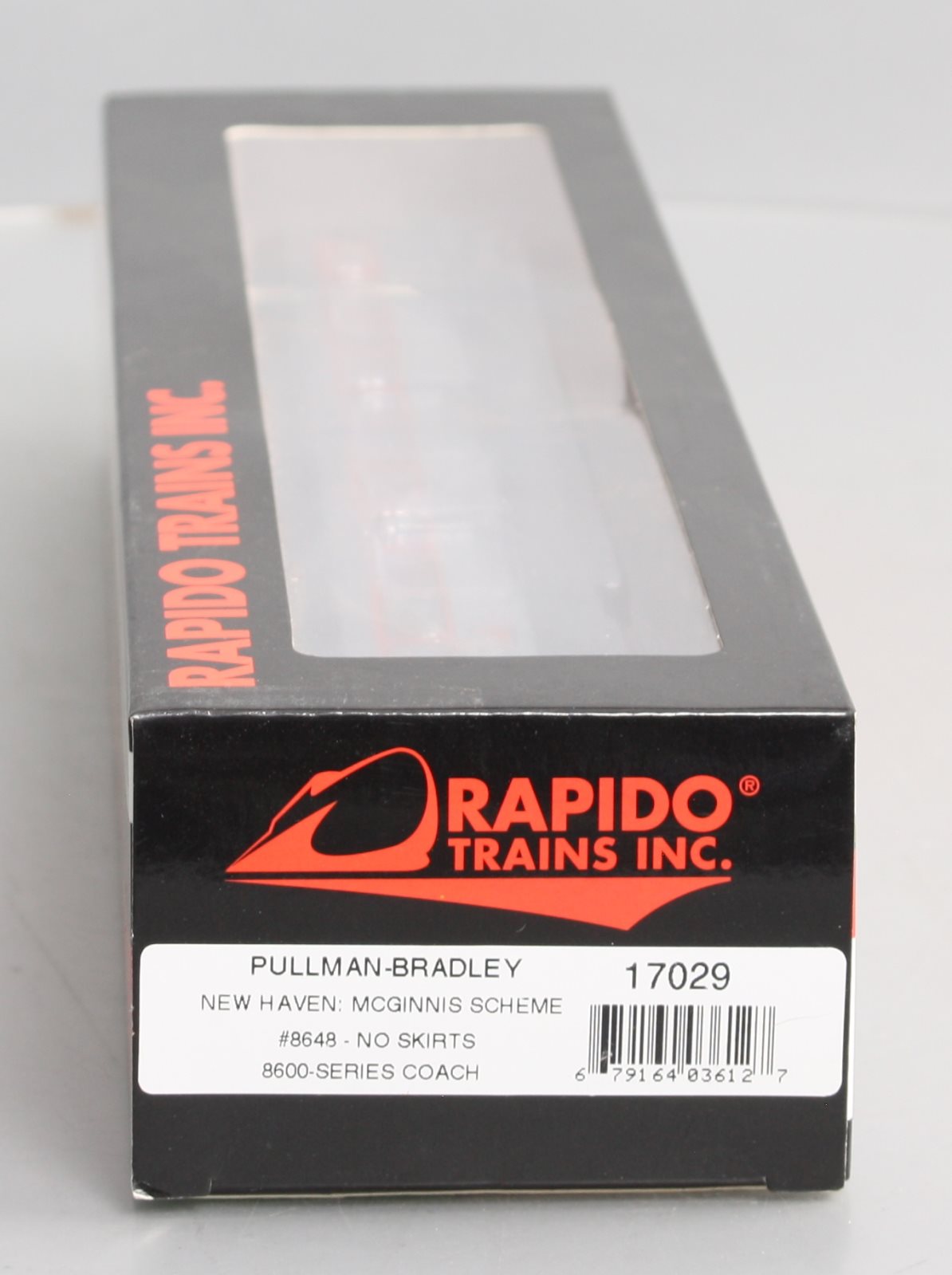 Rapido Trains 17029 HO New Haven Pullman-Bradley Stainless Steel Coach #8648