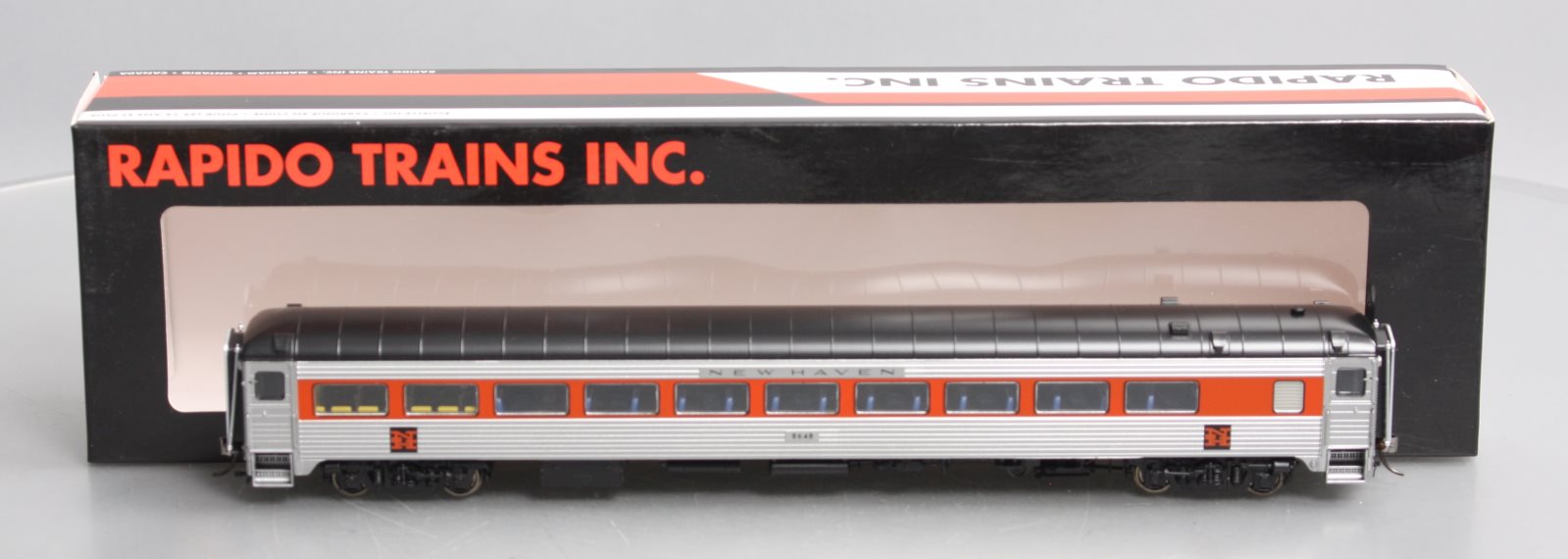 Rapido Trains 17029 HO New Haven Pullman-Bradley Stainless Steel Coach #8648
