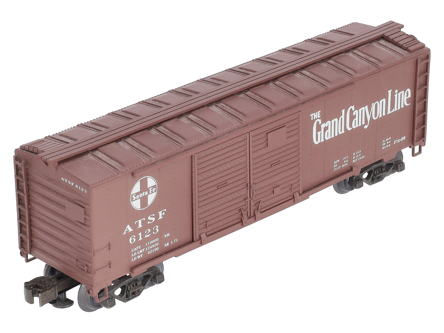 Weaver U20001LD Santa Fe Steel Side Double Door #6123 (3 Rail) NIB