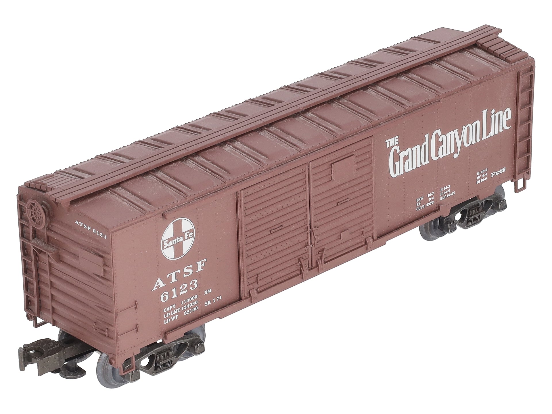 Weaver U20001LD Santa Fe Steel Side Double Door #6123 (3 Rail) NIB