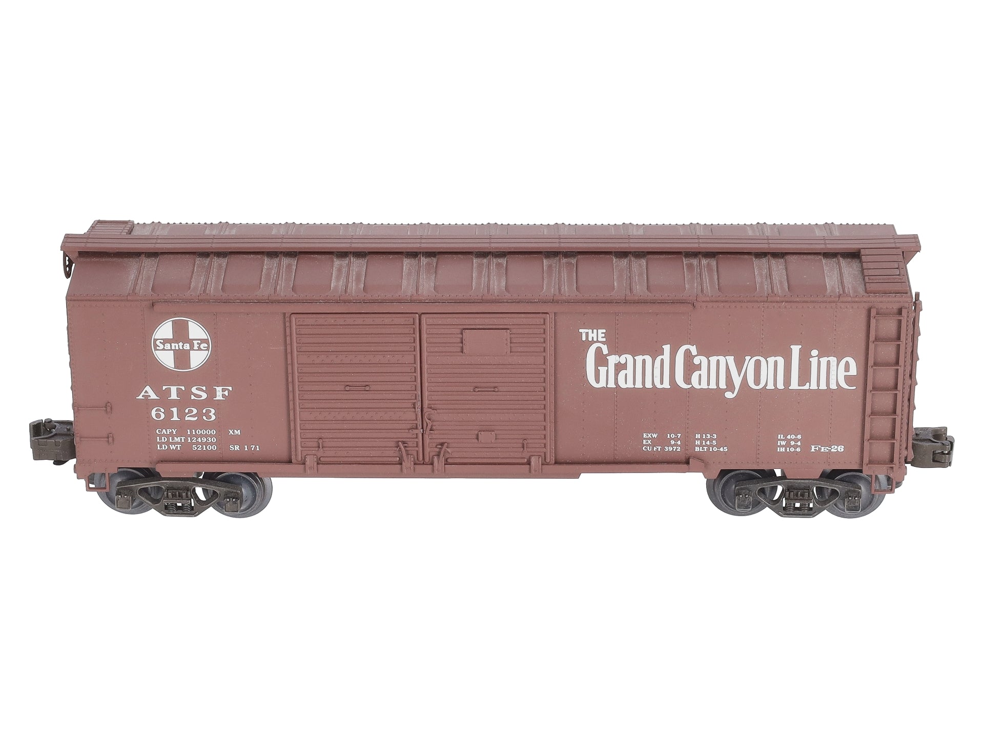 Weaver U20001LD Santa Fe Steel Side Double Door #6123 (3 Rail) NIB