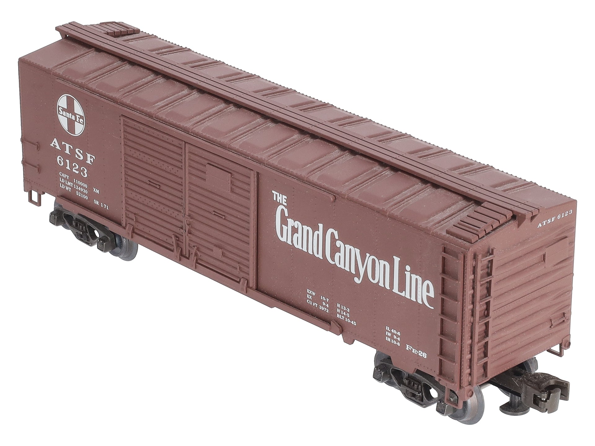 Weaver U20001LD Santa Fe Steel Side Double Door #6123 (3 Rail) NIB