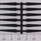 Lionel 9823-7 Black Plastic Flat Car Stake Bulk (Set of 12)