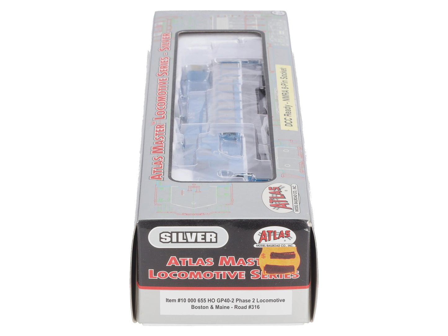 Atlas 10000655 HO Scale Boston & Maine GP40-2 Phase 2 Locomotive #316