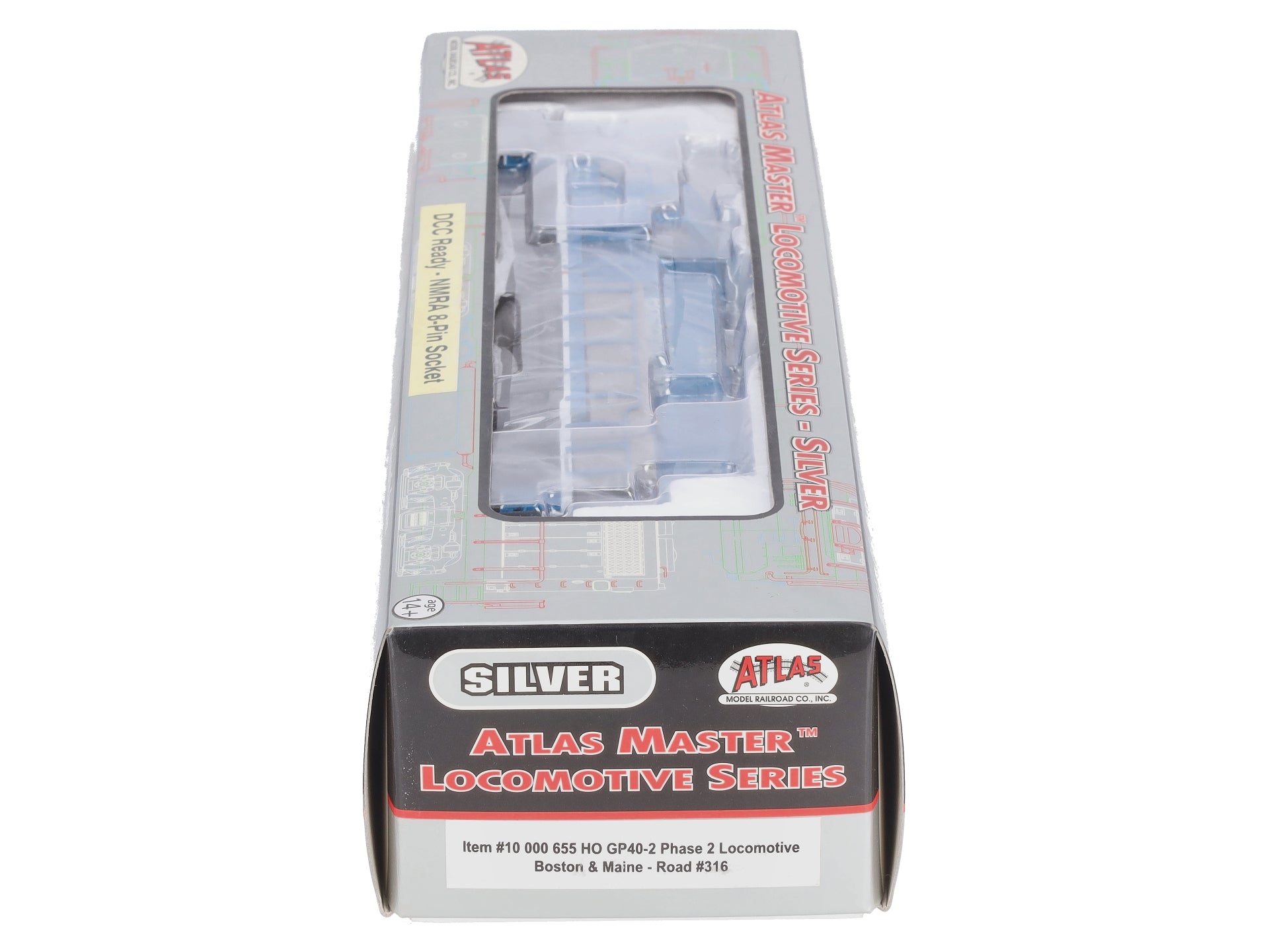 Atlas 10000655 HO Scale Boston & Maine GP40-2 Phase 2 Locomotive #316