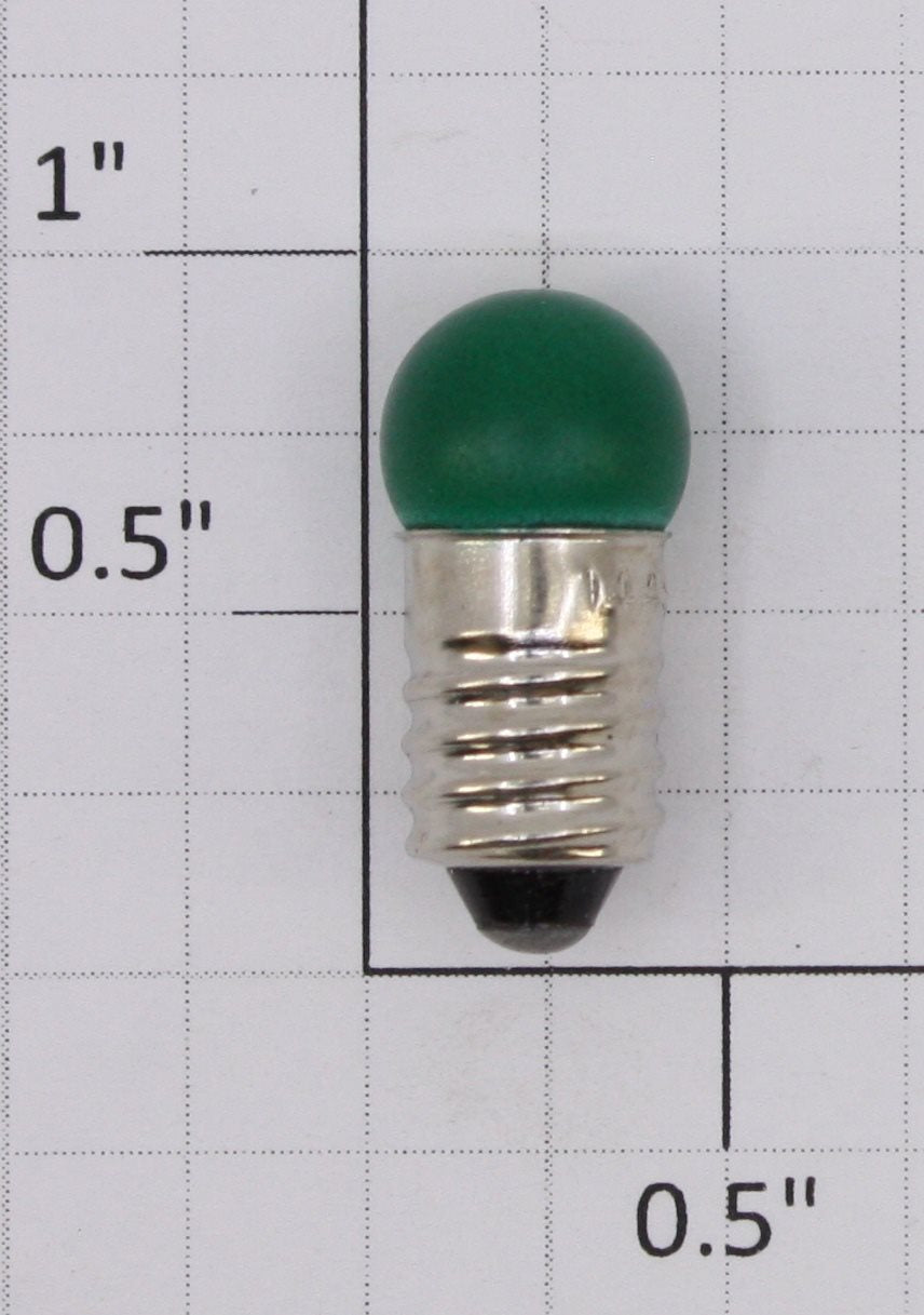 Lionel 1449G 14 Volt Screw Base Translucent Green Small Globe Light Bulb