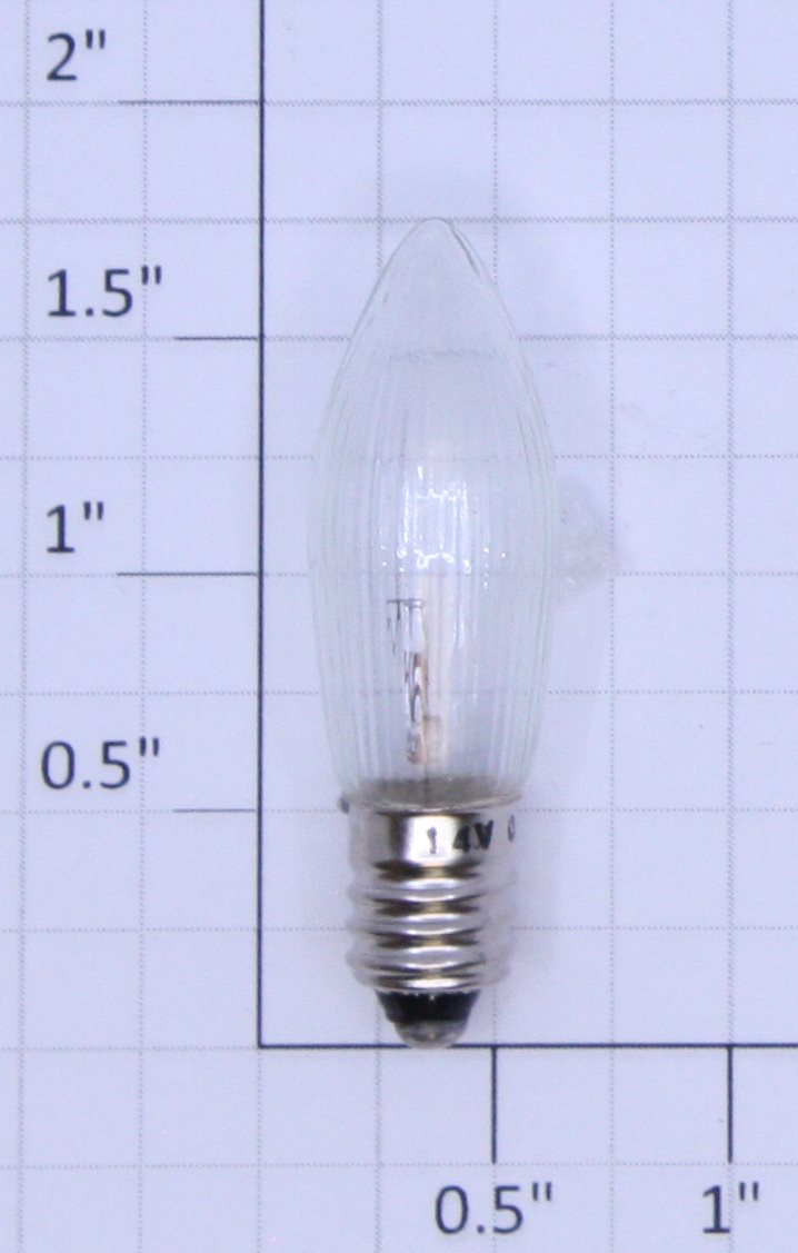 Lionel 1442 14 Volt Screw Base Clear White Teardrop Light Bulb