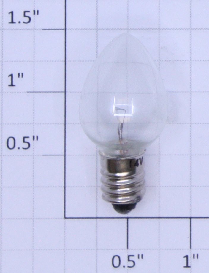 Lionel 1442 14 Volt Screw Base Clear Teardrop Light Bulb