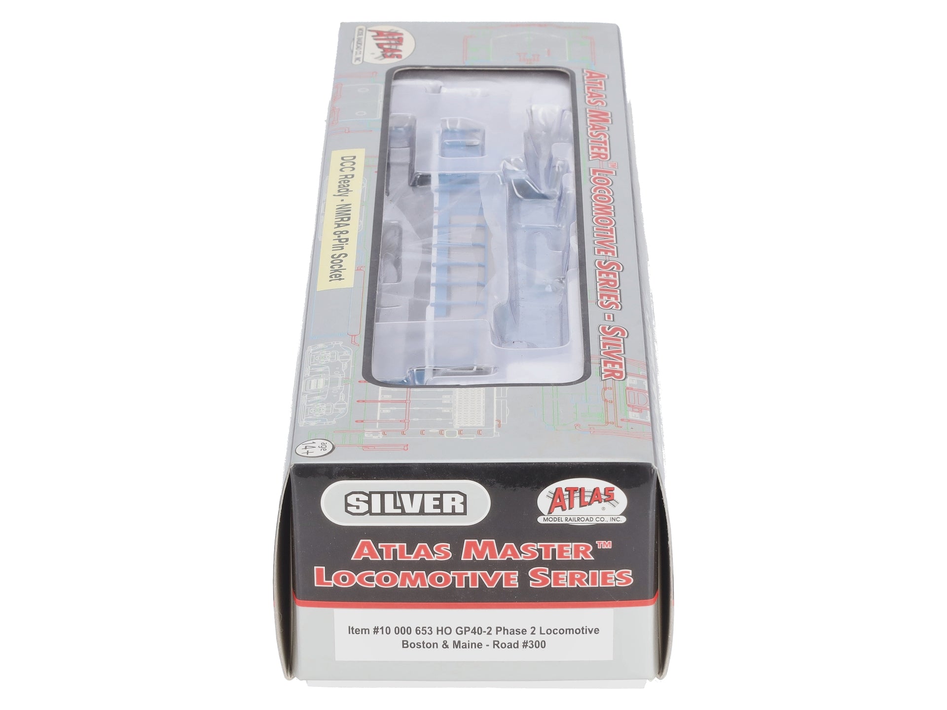 Atlas 10000653 HO Scale Boston & Maine GP40-2 Phase 2 Locomotive #300