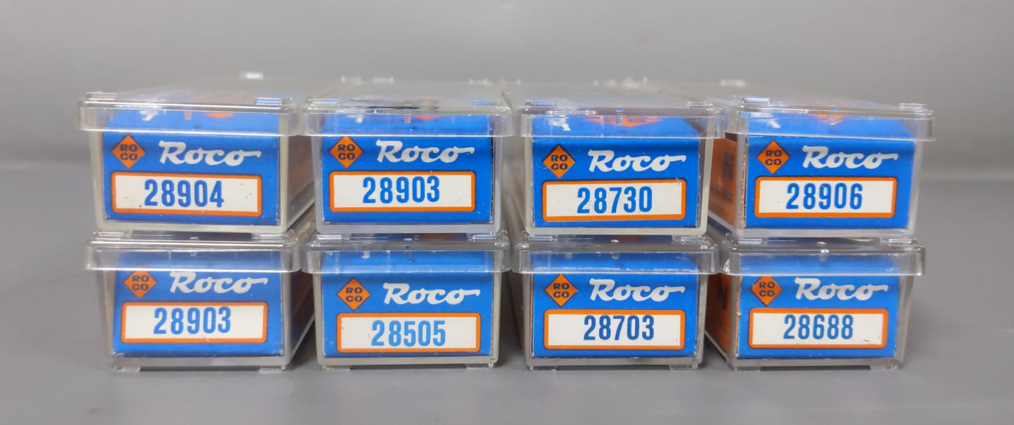 Roco 28505, 28688, 28703, 28903, 28904 N Scale Freight Cars [8] EX/Box
