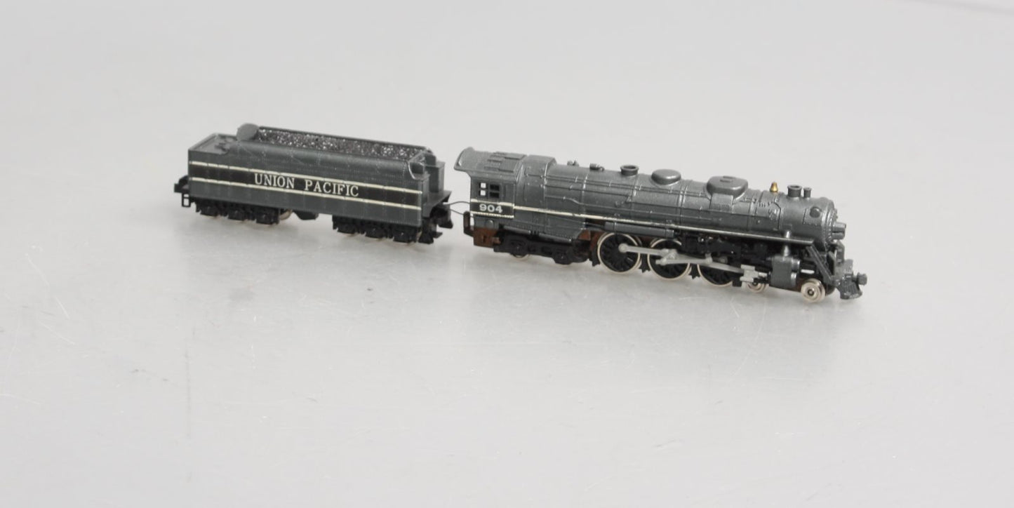 Con-Cor 3012 N Scale Union Pacific Steam Locomotive & Tender #904 EX/Box
