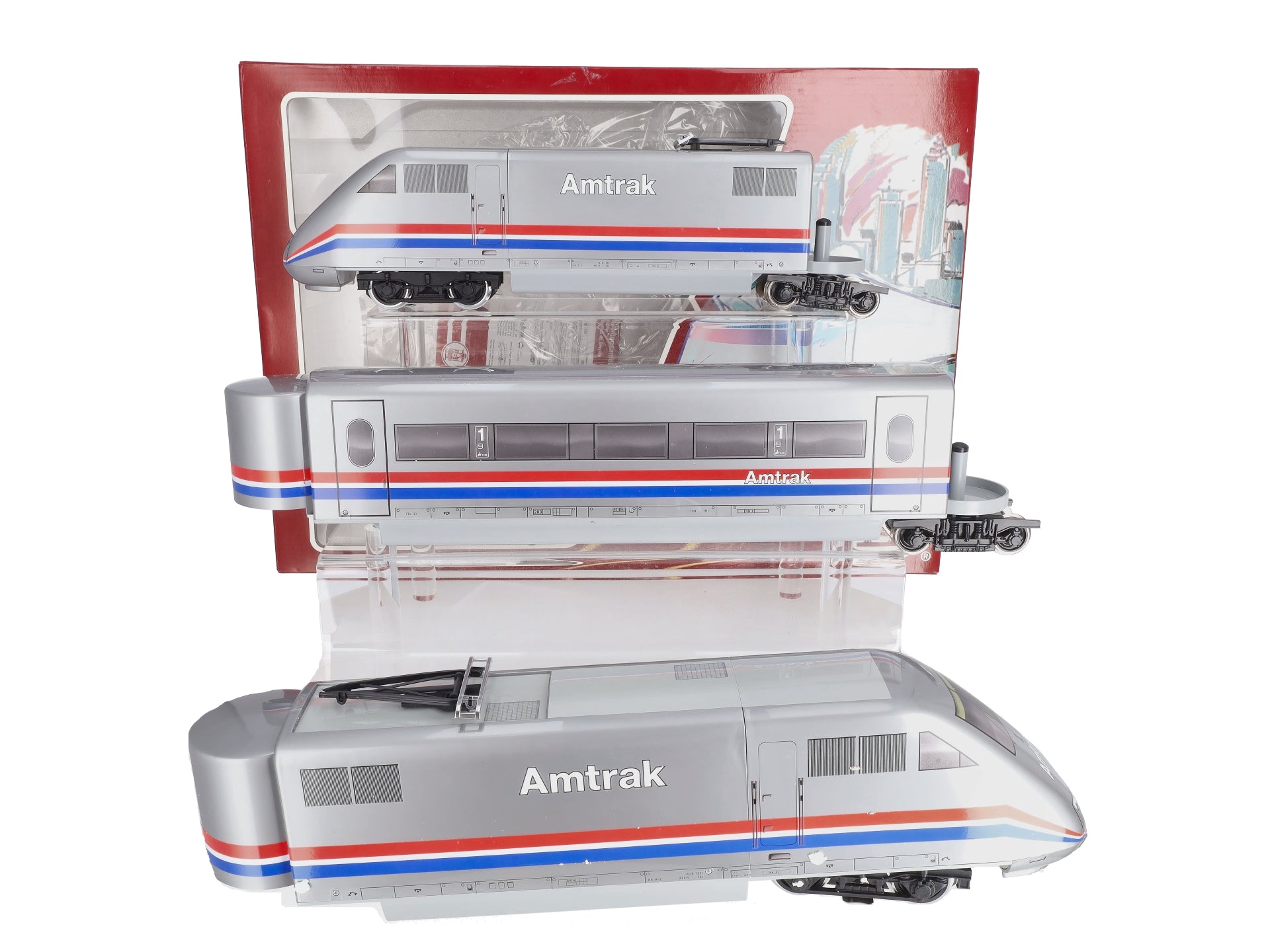 LGB 91950 G Amtrak ABA High Speed Electric Train Set EX/Box