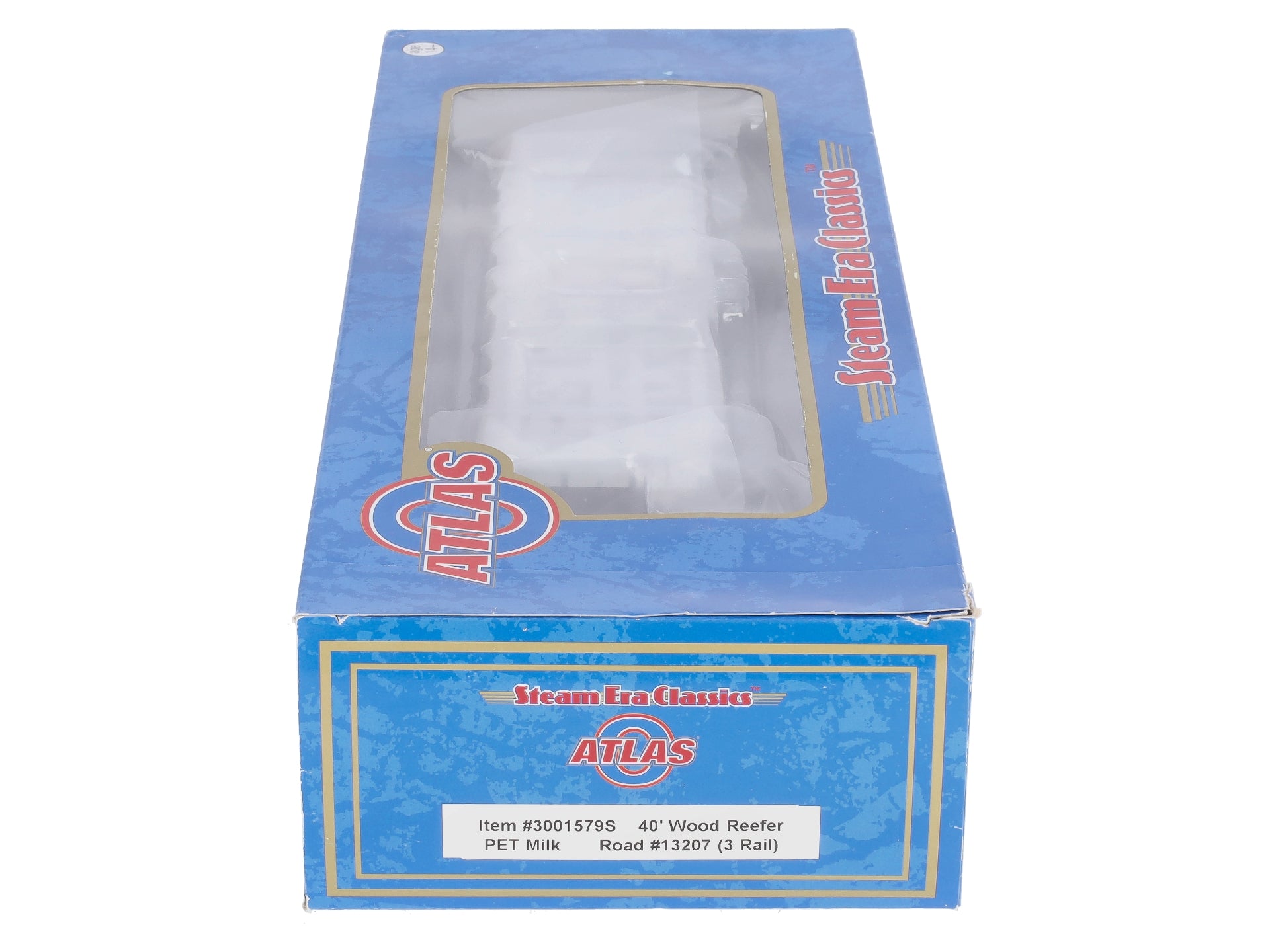 Atlas 3001579S O Gauge PET Milk 40' Wood Reefer #13207 (3-Rail) LN/Box