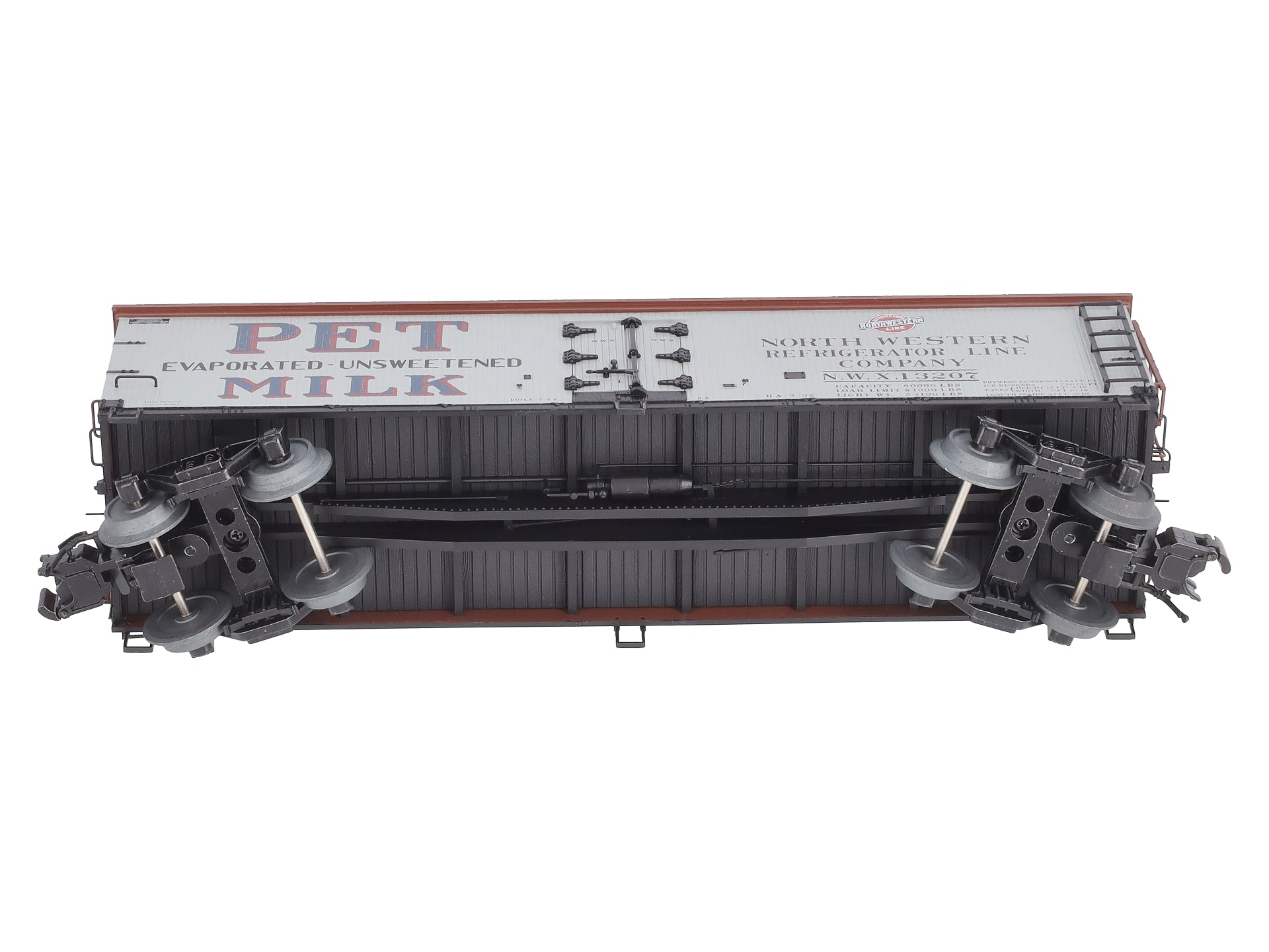 Atlas 3001579S O Gauge PET Milk 40' Wood Reefer #13207 (3-Rail) LN/Box