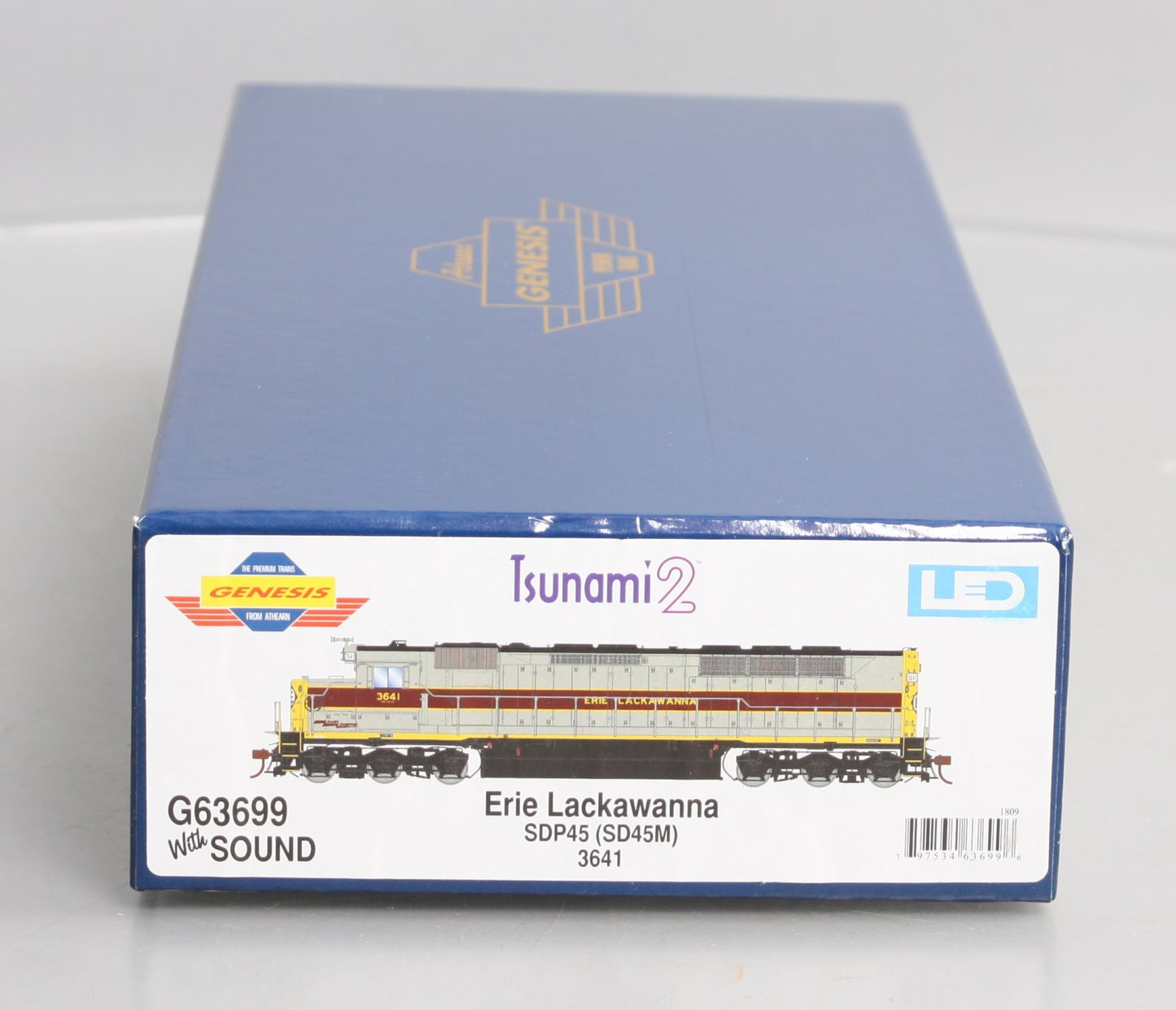 Athearn G63699 HO Erie Lackawanna SDP45 Diesel Locomotive with DCC & Sound #3641