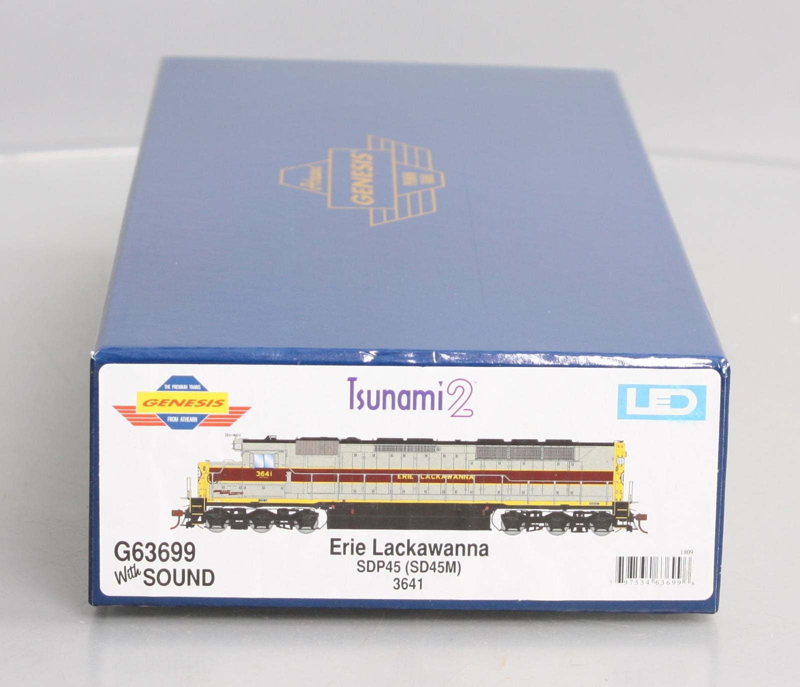 Athearn G63699 HO Erie Lackawanna SDP45 Diesel Locomotive with DCC & Sound #3641