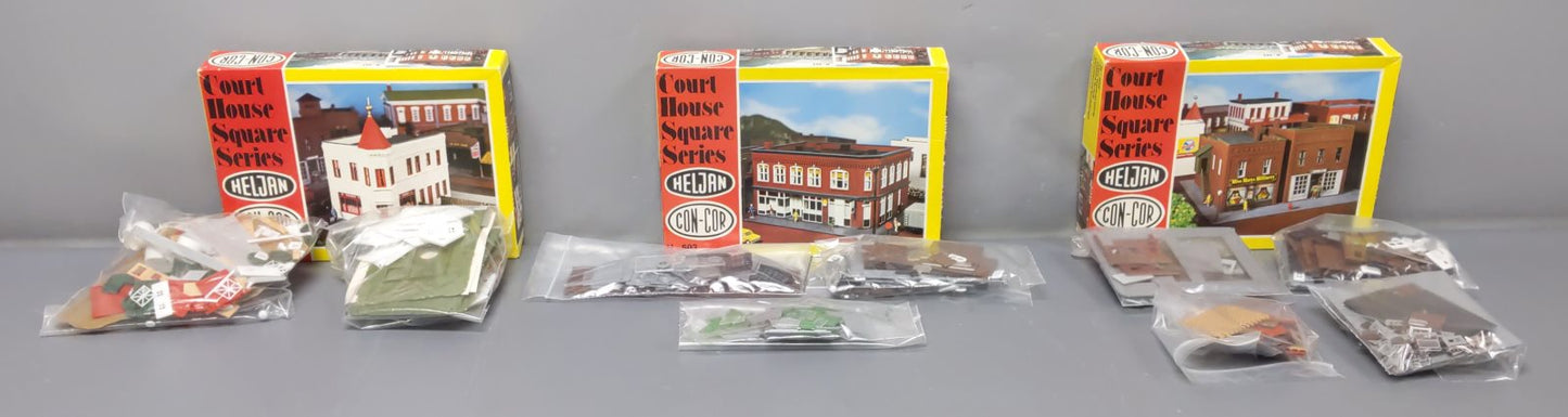 Con-Cor N Scale Assorted Building Kits #601, 602 & 603 [3] LN/Box