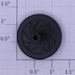 Lionel 87401-315 G Scale Black Plastic Rolling Stock Wheel