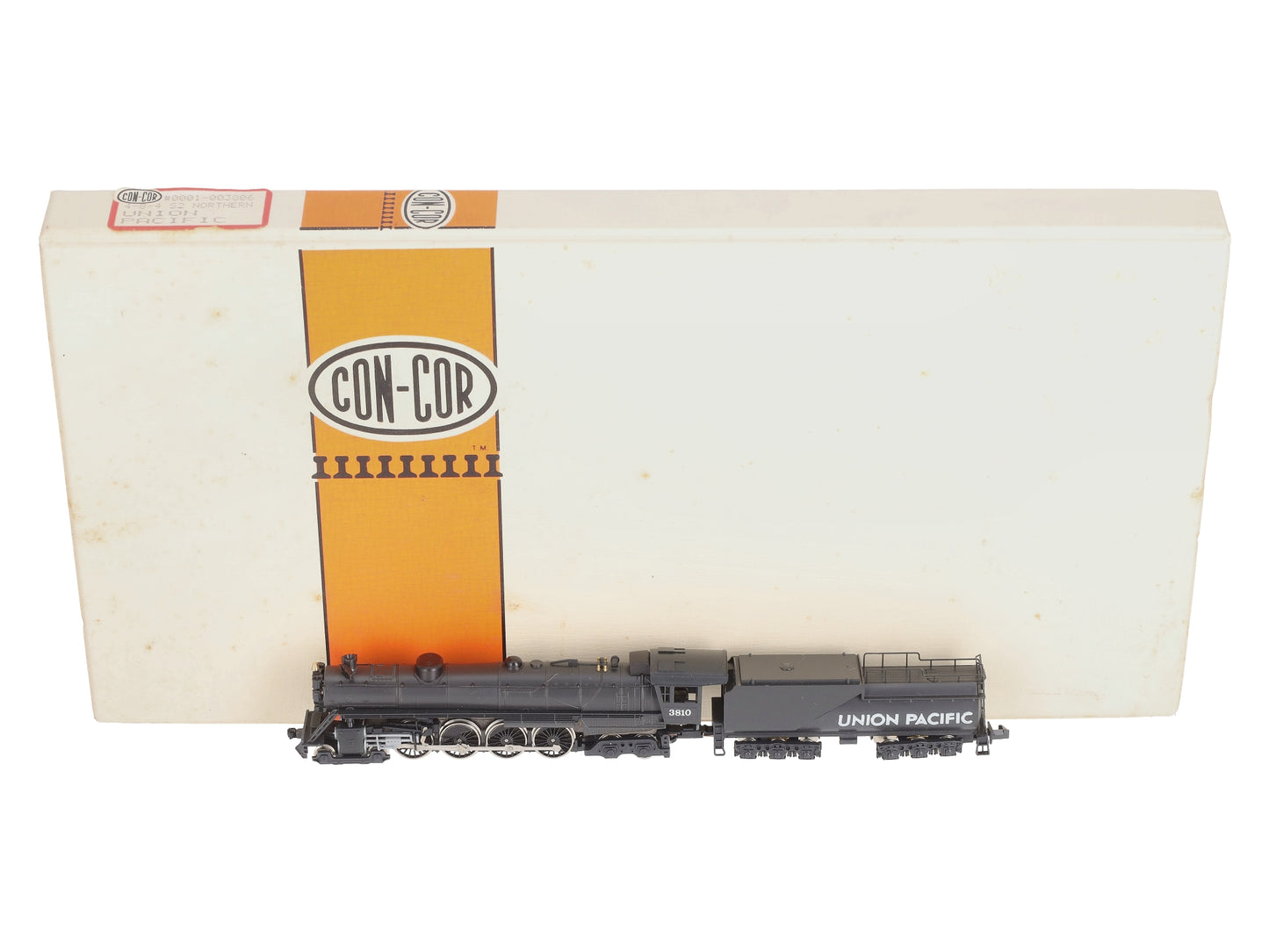 Con-Cor 0001-003806 N Scale Union Pacific 4-8-4 Steam Locomotive & Tender #3810 EX/Box