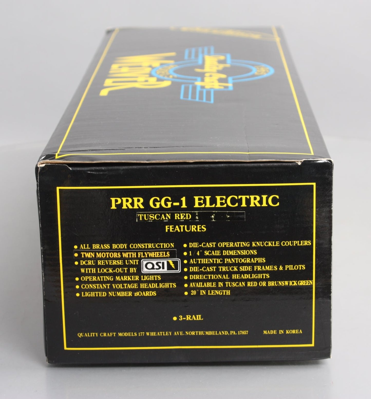 Weaver 1064 O BRASS PRR Single Stripe Tuscan Red GG-1 Electric Loco #4911 EX/Box
