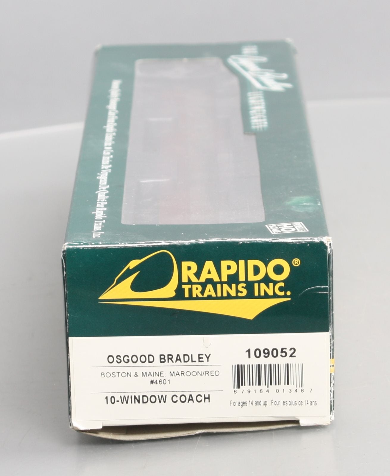 Rapido Trains 109052 HO Boston & Maine PS Osgood-Bradley 10-Window Coach #4601