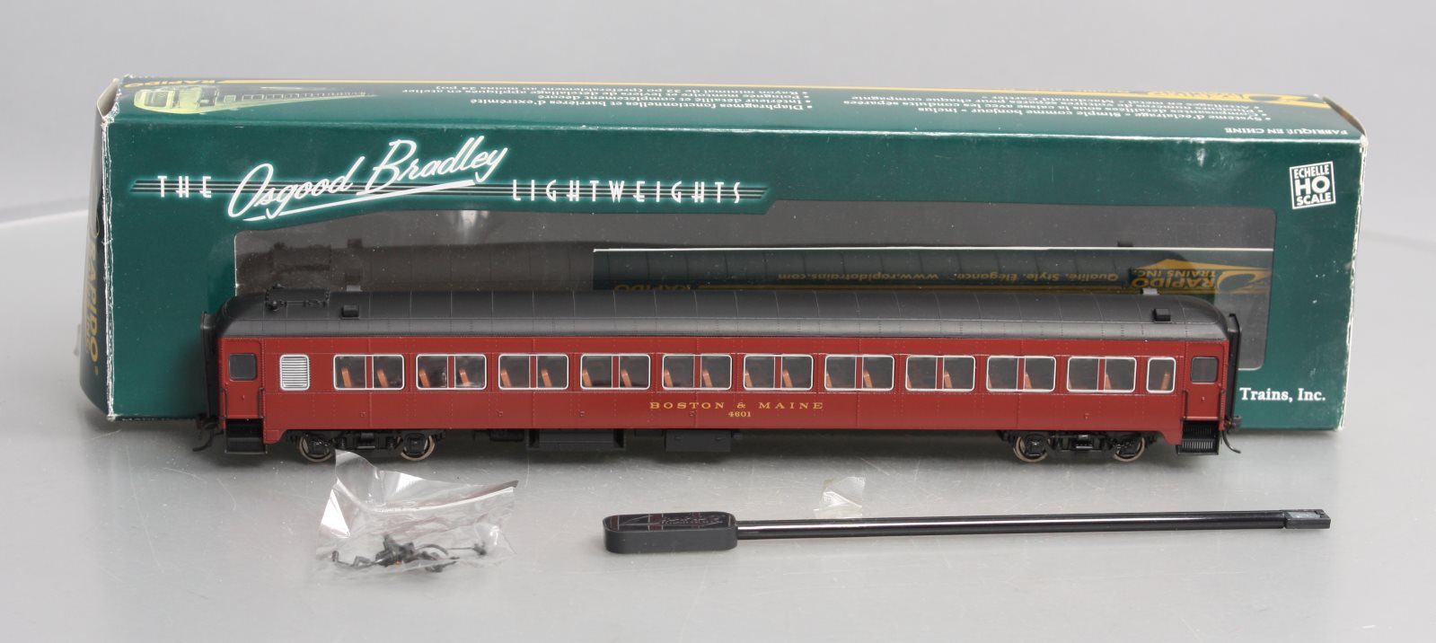 Rapido Trains 109052 HO Boston & Maine PS Osgood-Bradley 10-Window Coach #4601