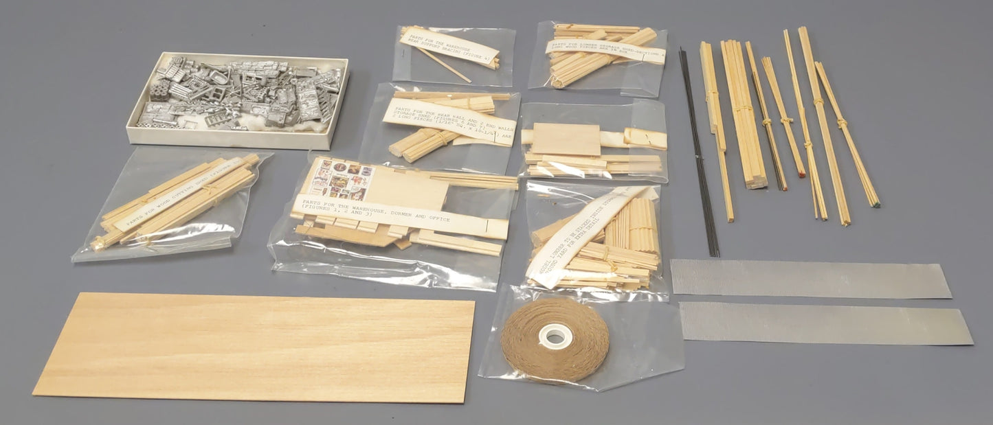 Fine Scale Miniatures 195 HO Scale Barnstead Lumber Co. Laser-Cut Craftsman Kit NIB