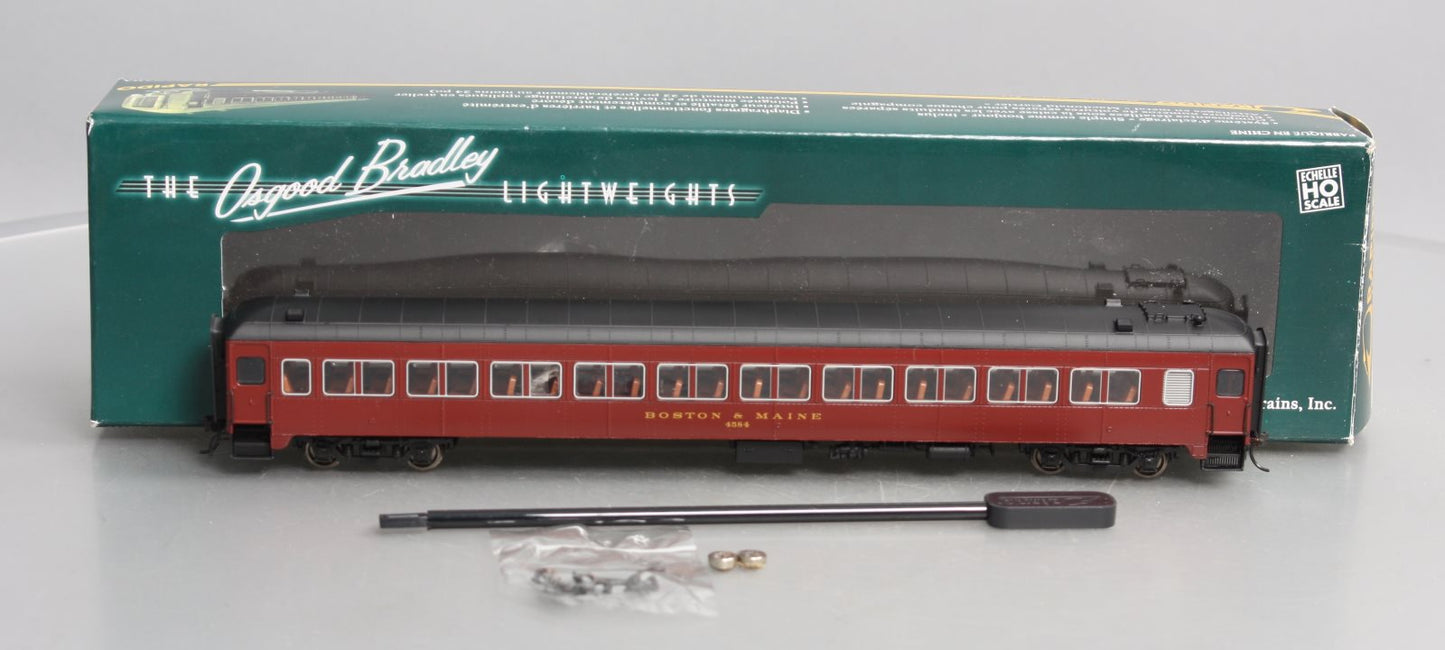 Rapido Trains 109049 HO Boston & Maine 'Osgood Bradley' 10-Window Coach #4584