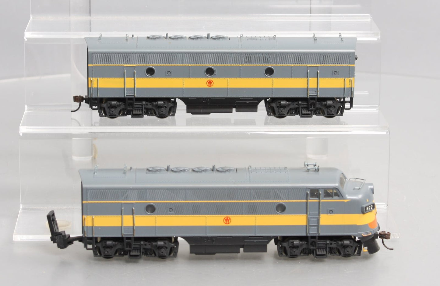 Stewart 5311 HO NYO&W EMD F3 Phase II A/B Diesel Locomotives #822 EX/Box
