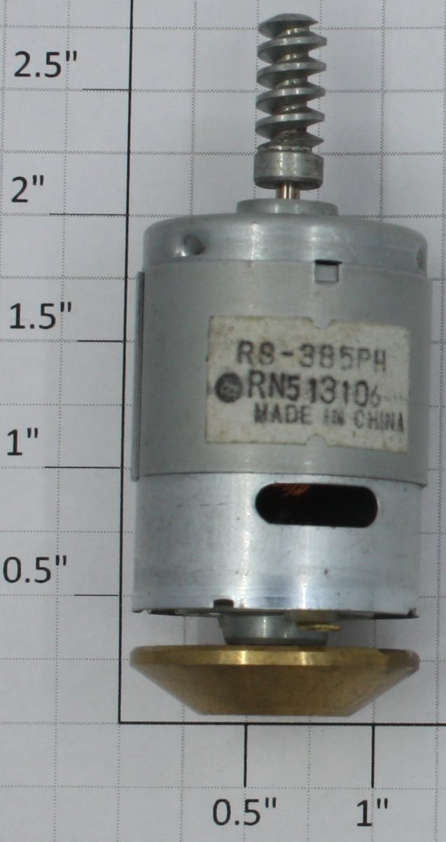 K-Line K3715-X007 12 Volt DC Can Motor with Flywheel and Worm Gear