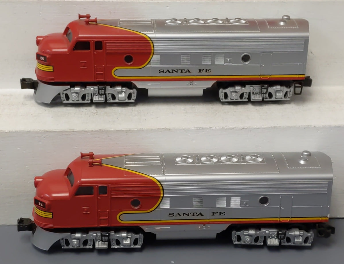 Williams F7 2006 O Santa Fe F7 AA Powered & Dummy Diesel Locomotive Set #18/#20 LN/Box